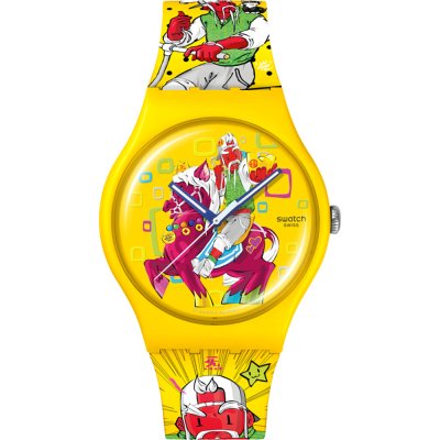 Relógio Swatch Originals Large (41mm) SO29Z157 Blow Away