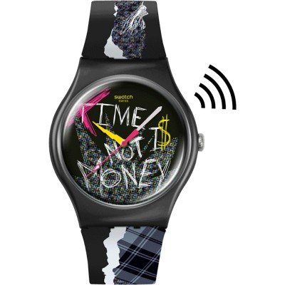 Relógio Swatch Originals Large (41mm) SO32B122-5300 Blank Check