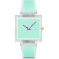 Relógio Swatch What If - Square SO38K702 What If... Jelly see thru mint?