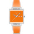 Relógio Swatch What If - Square SO38K704 What If... Jelly see thru orange?