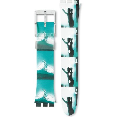 Bracelete Swatch Plastic - Originals Medium (34mm) /Access/Solar/Musicall/Stop - G/SK/SL/SR/SS/SO28 ASRK104G SRK104G World Solar Switzerland