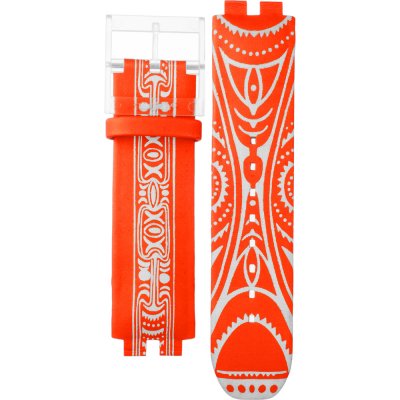 Bracelete Swatch Plastic - Turn Over - SUF ASUFK111 SUFK111 Aztek Fever