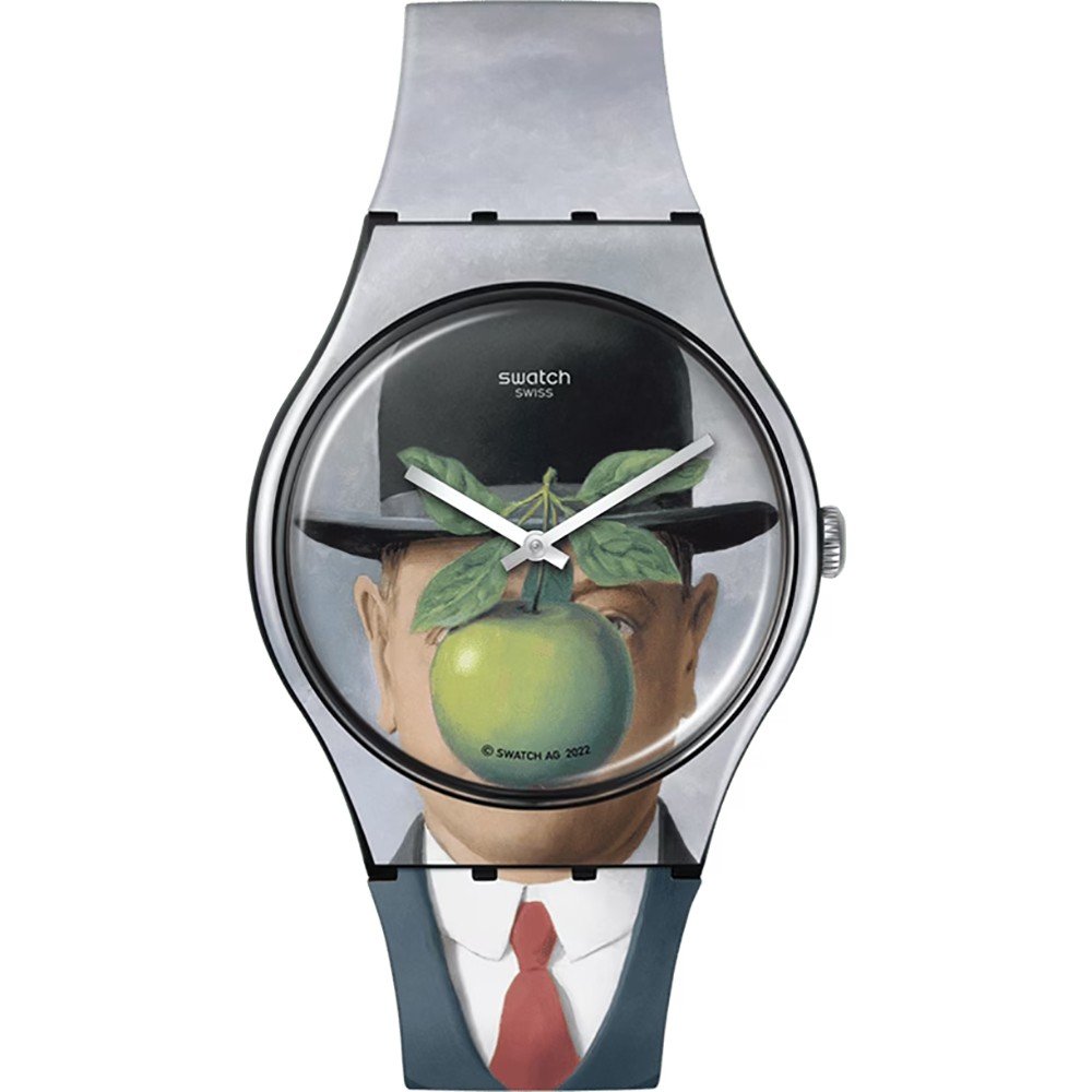 Relógio Swatch Specials SUOZ350 Le Fils de L'Homme by Rene Magritte