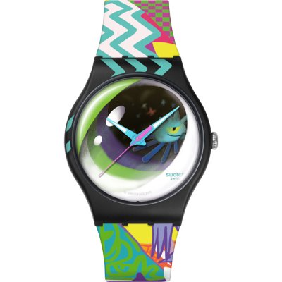 Relógio Swatch Originals Large (41mm) SUOZ372 Street Eye