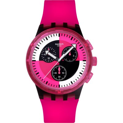 Relógio Swatch New Chrono Plastic SUSB110 Fuchsia Lines