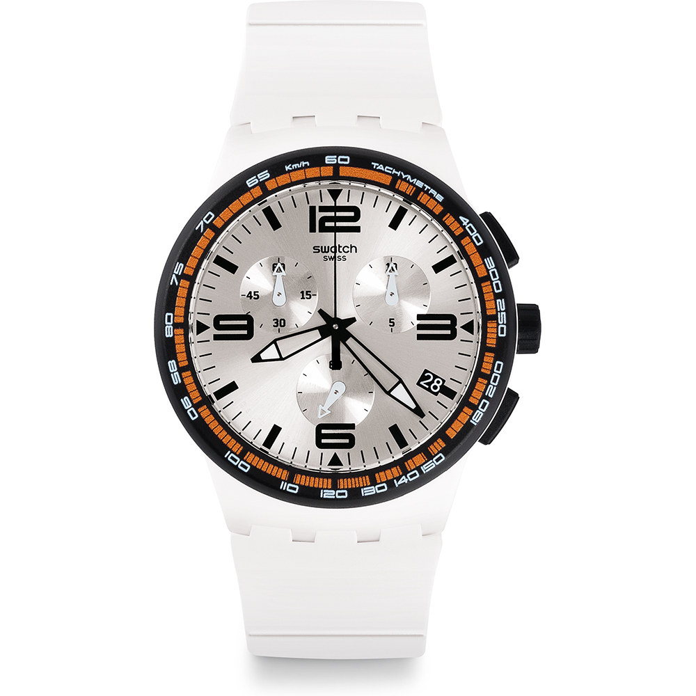 Relógio Swatch New Chrono Plastic SUSW405 White Blades