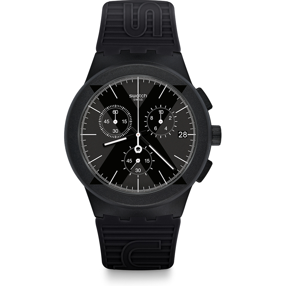 Relógio Swatch New Chrono Plastic SUSB413 X-District Black