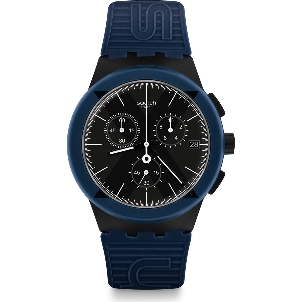 Relógio Swatch New Chrono Plastic SUSB418 X-District Blue