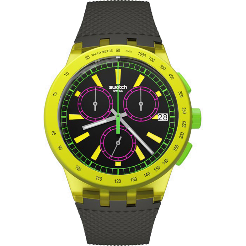 Relógio Swatch New Chrono Plastic SUSJ402 Yel-Lol