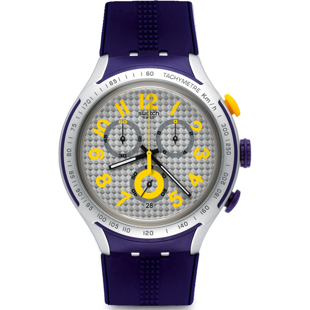 Relógio Swatch XLite Chrono YYS4014 Yellow Pusher