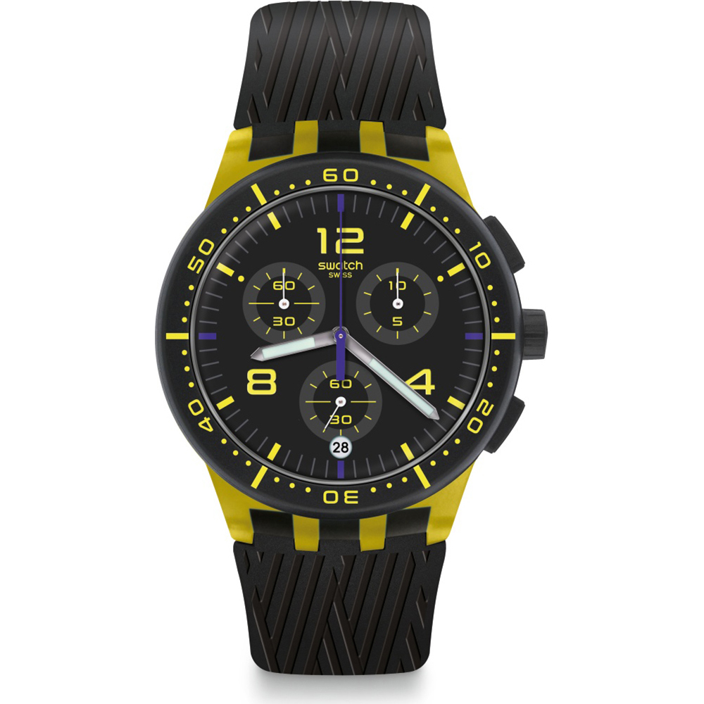 Relógio Swatch New Chrono Plastic SUSJ403 Yellow Tire