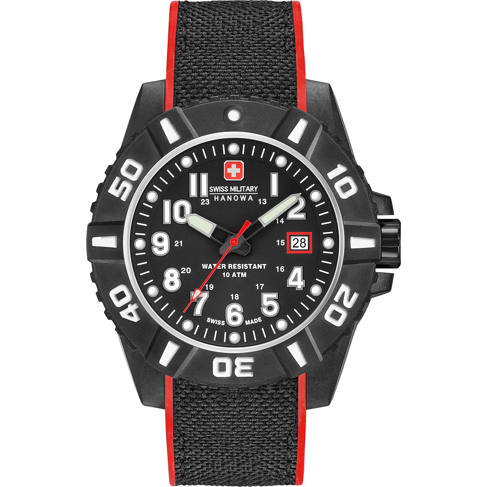 Relógio Swiss Military Hanowa Aqua 06-4309.17.007.04 Black Carbon