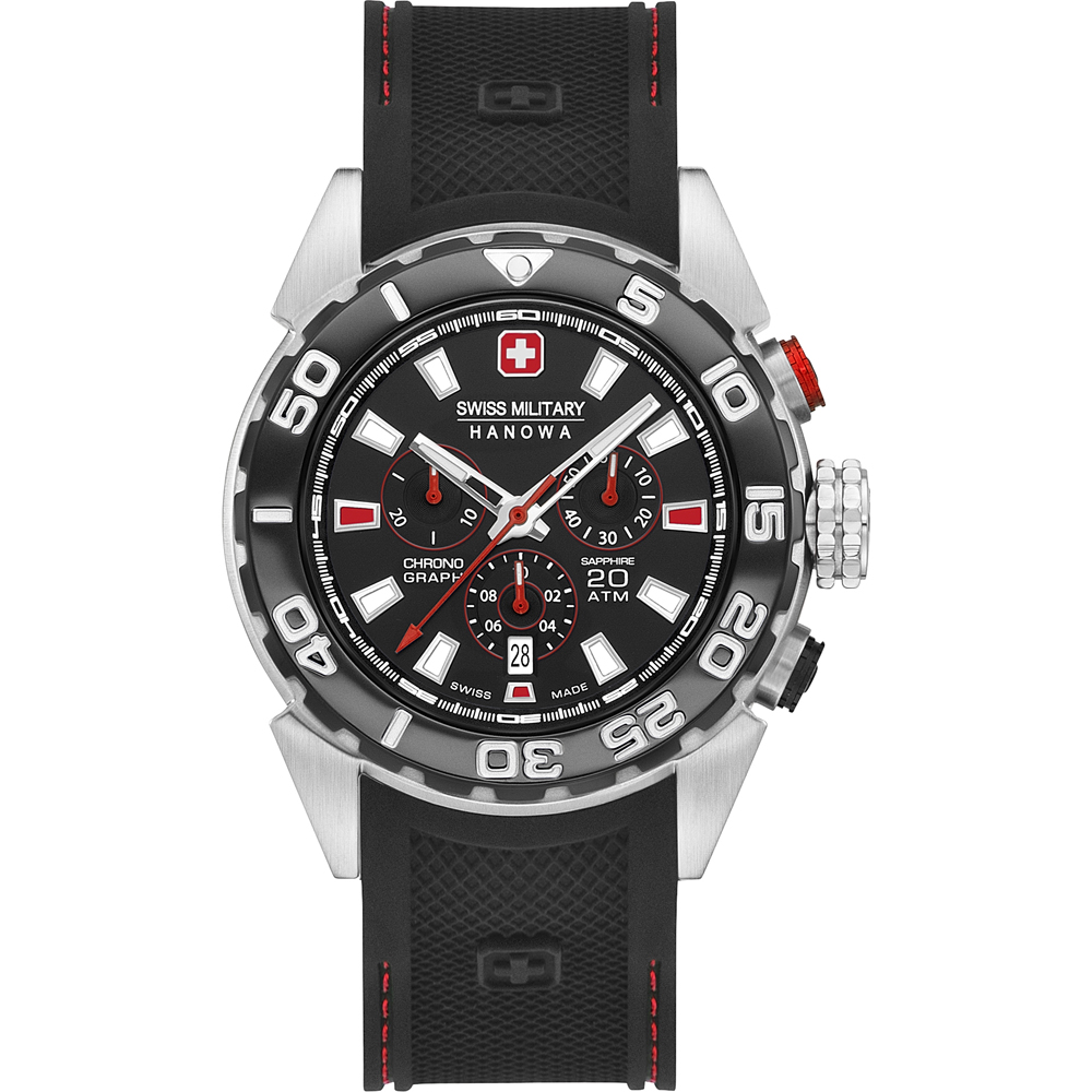 Relógio Swiss Military Hanowa Aqua 06-4324.04.007.04 Scuba Diver Chrono