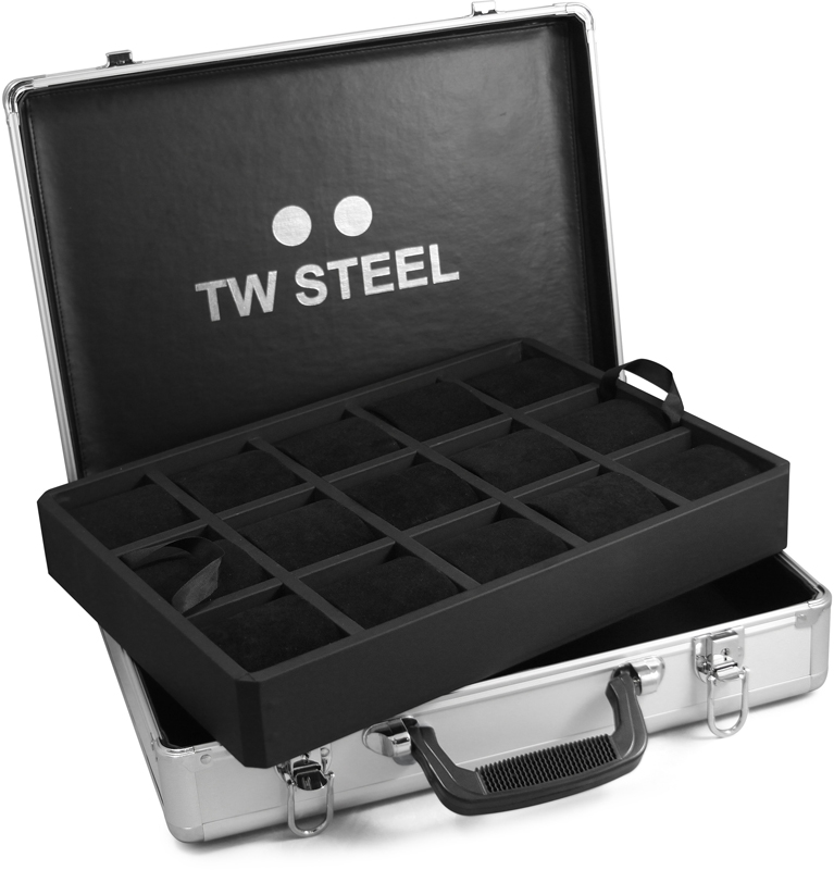 Caixa de relógios TW Steel ALUCASE15 Aluminum Display Case