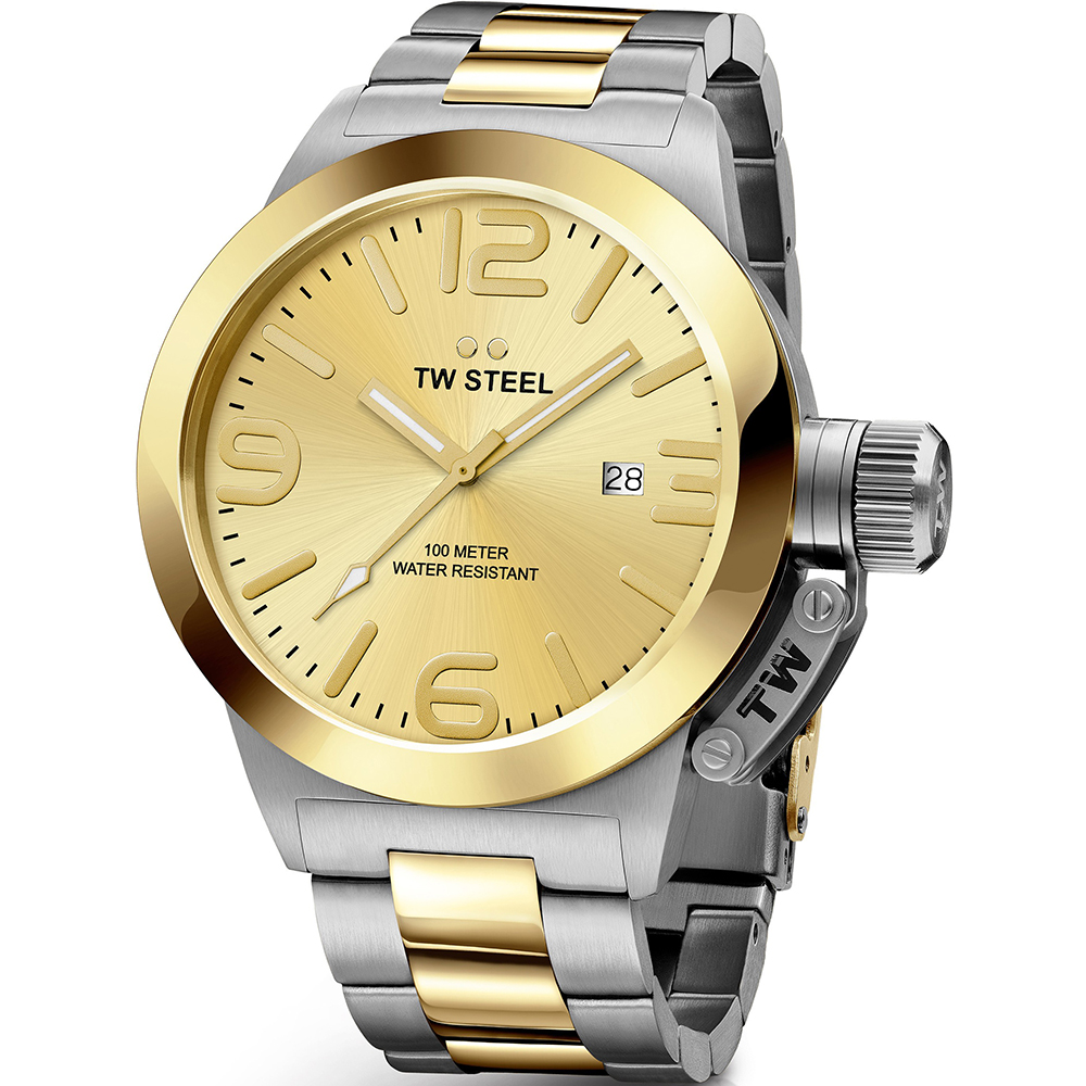 TW Steel Watch Time 3 hands Canteen bracelet CB52