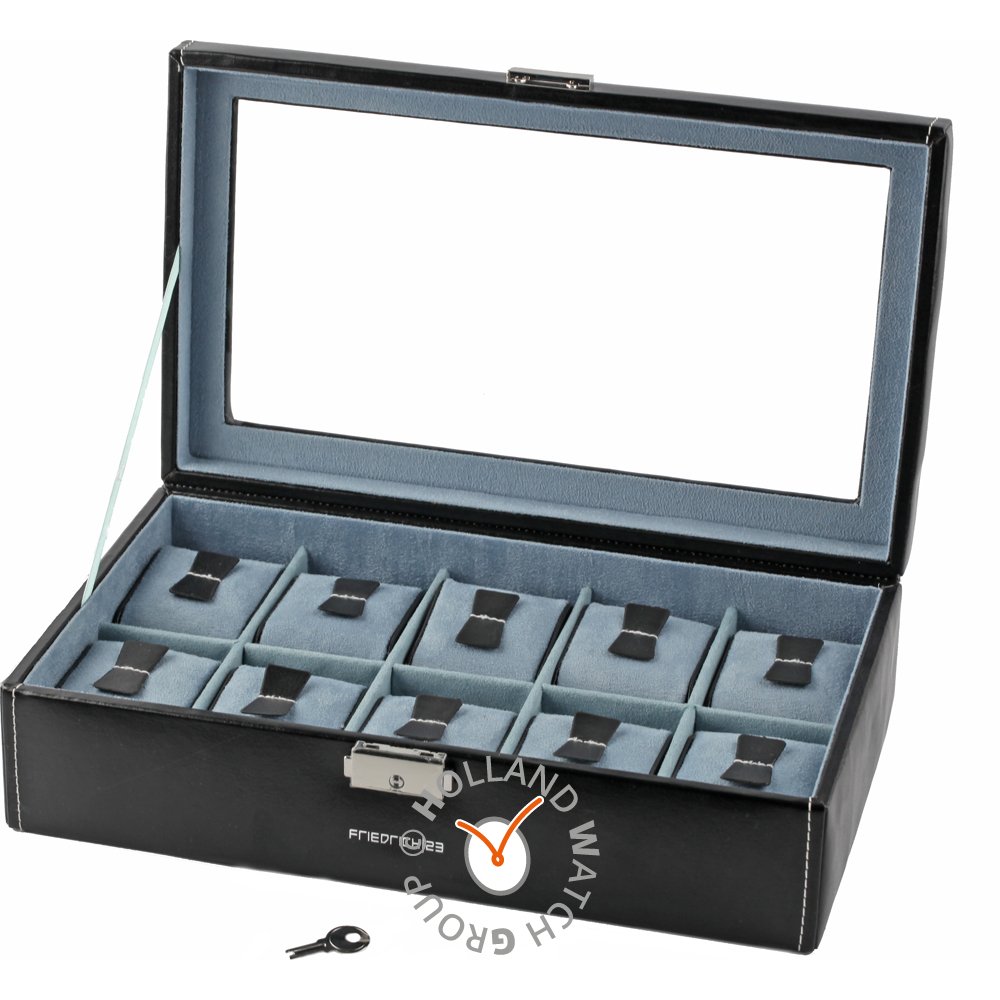 Caixa de relógios HWG Accessories bond-10-black1 Watch storage box