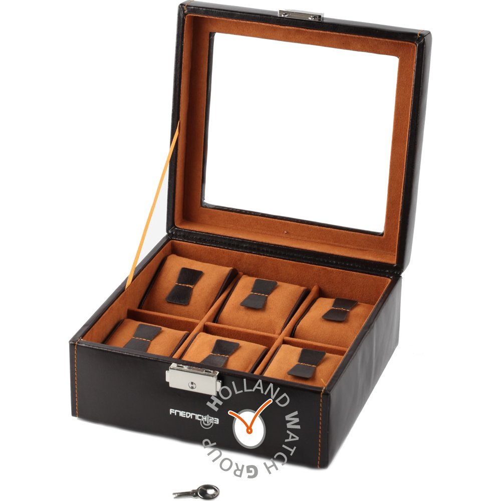 Caixa de relógios HWG Accessories bond-6-brown1 Watch storage box