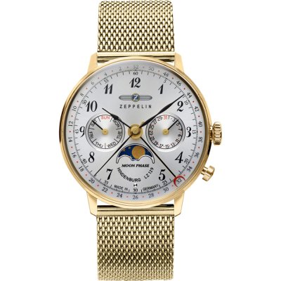 Relógio Zeppelin LZ 129 Hindenburg 7039M-1 LZ 129 Hindenburg Mondphase