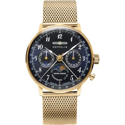 Relógio Zeppelin LZ 129 Hindenburg 7039M-2 LZ 129 Hindenburg Mondphase